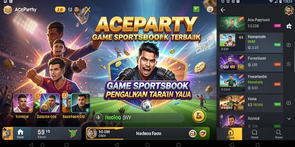 Menunjukkan gameplay menarik dari taruhan olahraga di ACEPARTY.