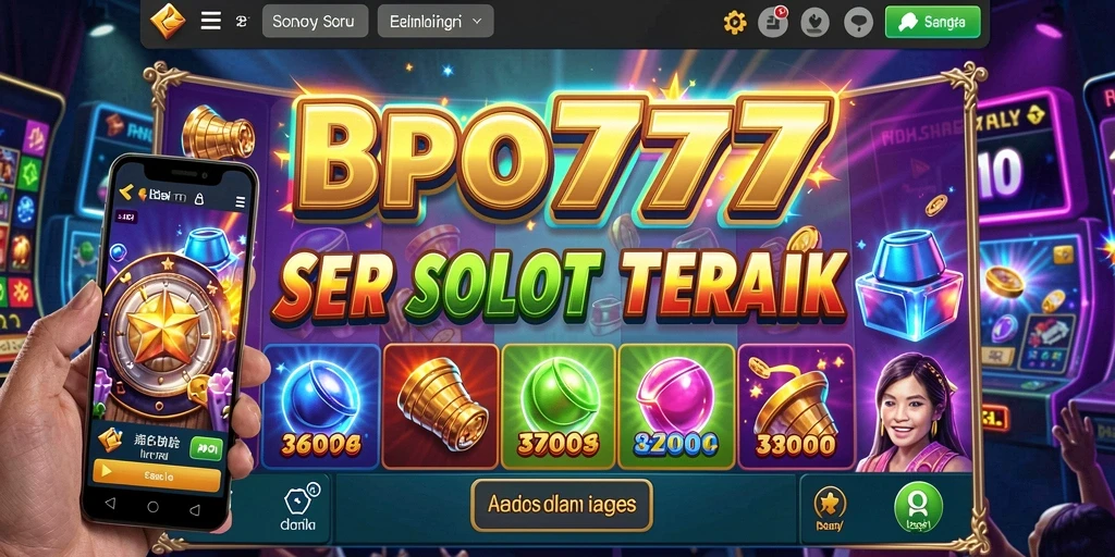 Screenshot utama BPO777 menunjukkan gameplay Slot yang seru dan menarik.
