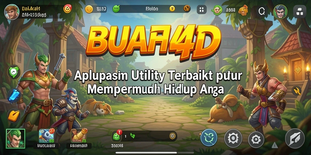 Tampilan antarmuka aplikasi BUAH4D yang sederhana dan fungsional.
