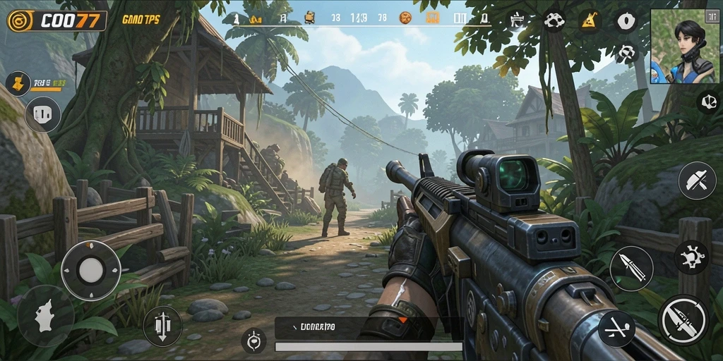 Gambaran gameplay seru dalam COO77 yang penuh aksi dan tantangan.