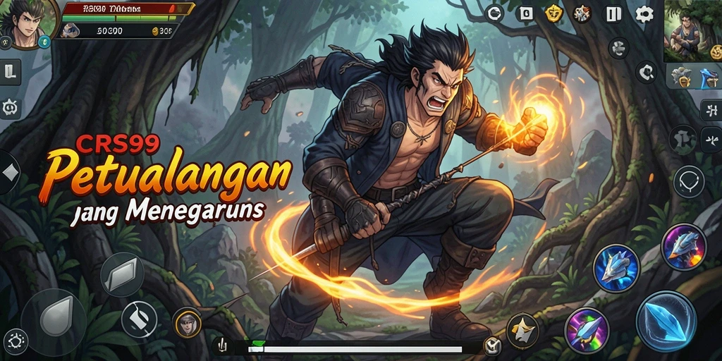 Tampilan menarik dalam gameplay <strong>CRS99</strong> yang menampilkan karakter anime.