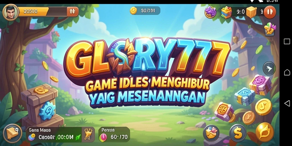 Tampilan gameplay GLORY777 menampilkan aksi seru dalam suasana yang santai.