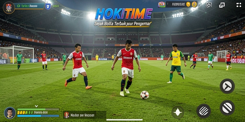 Screenshot gameplay HOKITIME yang menampilkan aksi seru di lapangan.
