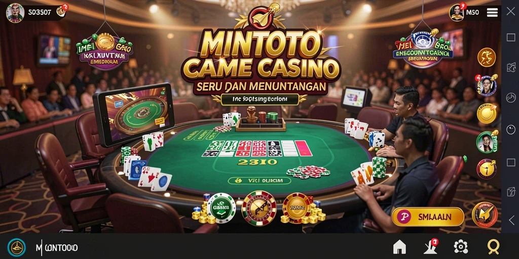 Tampilan gameplay Live Casino yang mendebarkan di MINTOTO.