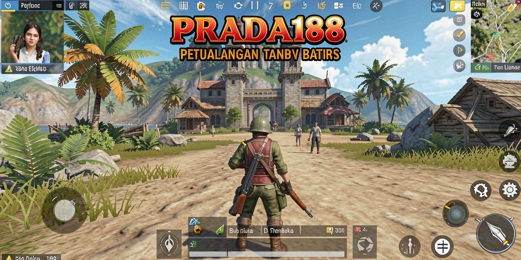 Menampilkan gameplay dinamis dunia terbuka PRADA188.