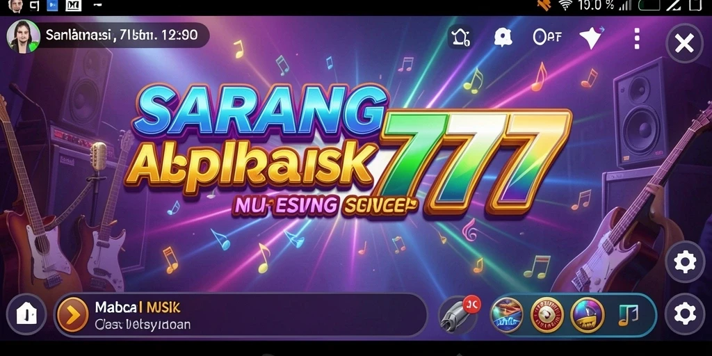 Tampilan menarik saat pengguna bernyanyi di SARANG777.