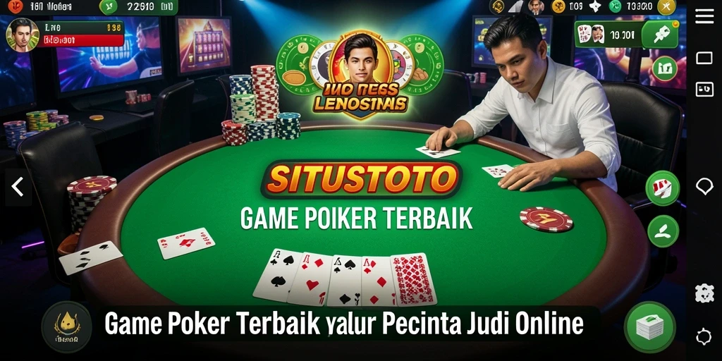 Screenshot dari gameplay Poker yang mengasyikkan di SITUSTOTO.