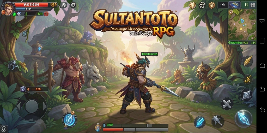 Tampilan permainan SULTANTOTO yang menegangkan dan mendebarkan.