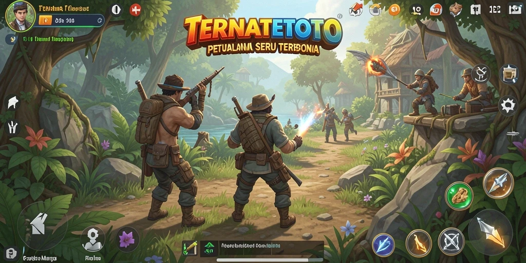 Tangkapan layar gameplay TERNATETOTO dalam dunia terbuka yang menakjubkan.